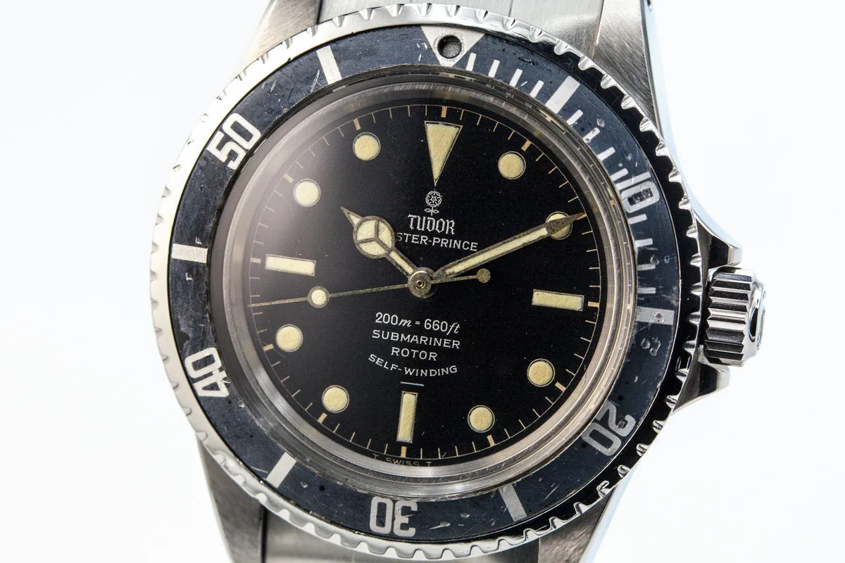 1964 Tudor Submariner 7928 Black Gilt with Box and Papers