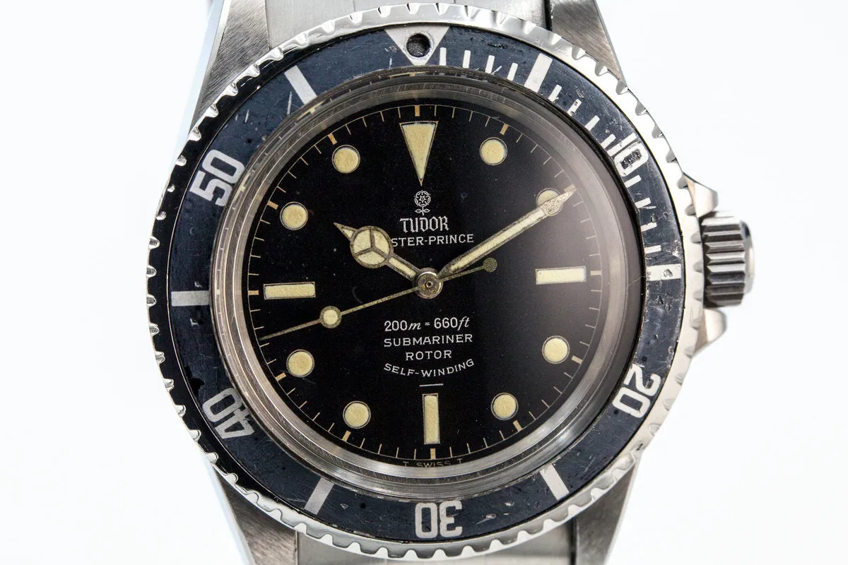 1964 Tudor Submariner 7928 Black Gilt with Box and Papers