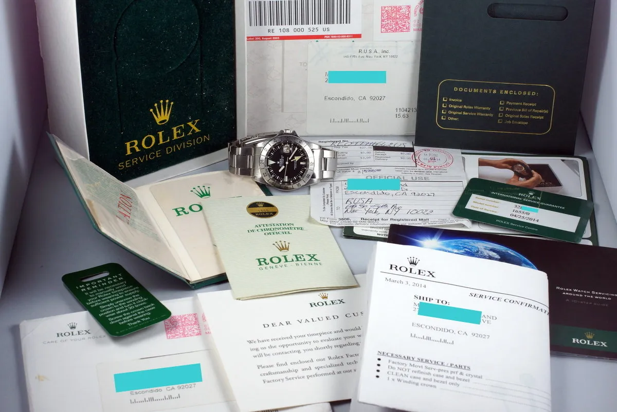 1972 Rolex Explorer II 1655 Mark I Dial with Papers