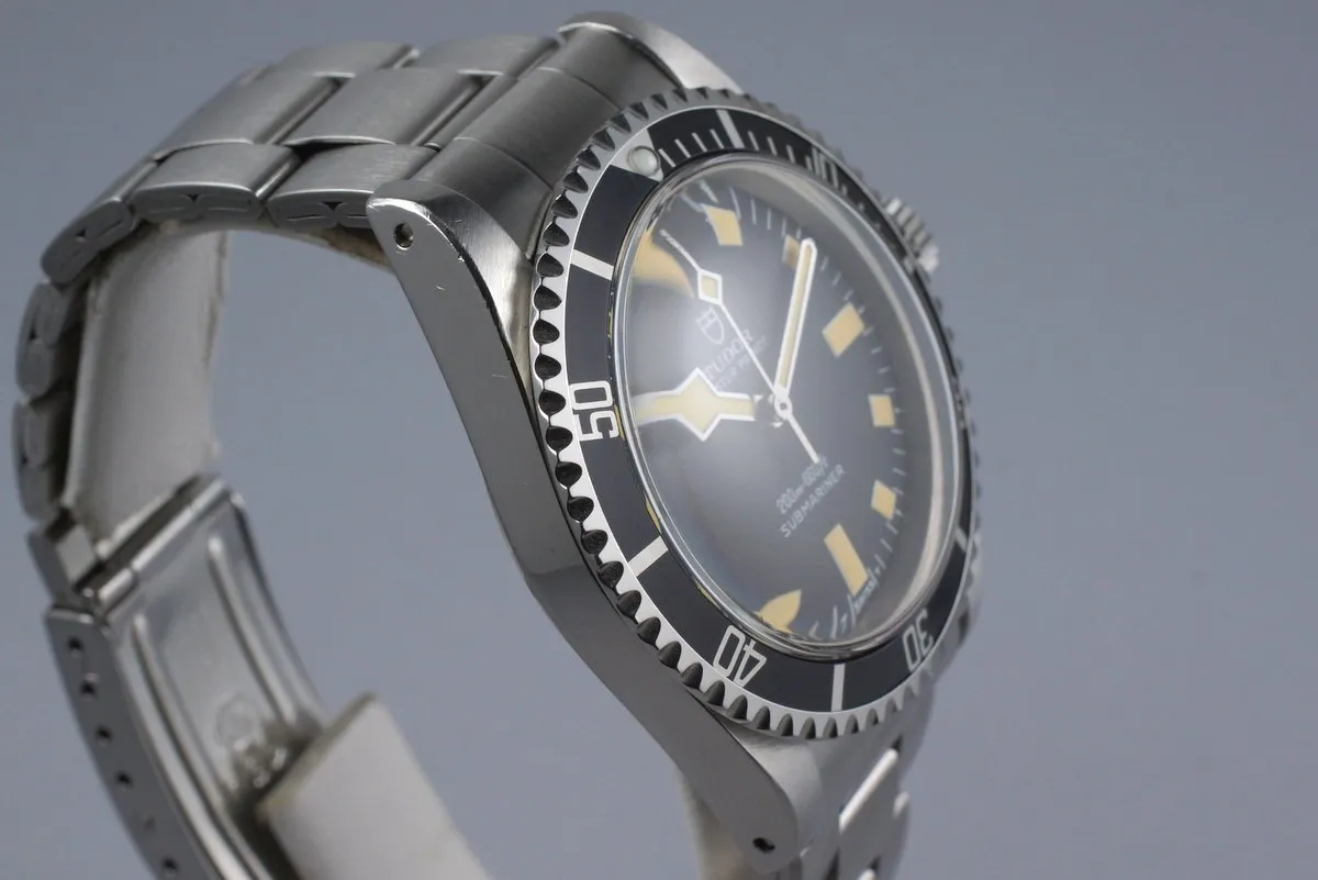 1981 Tudor Submariner 94010 Black Snowflake