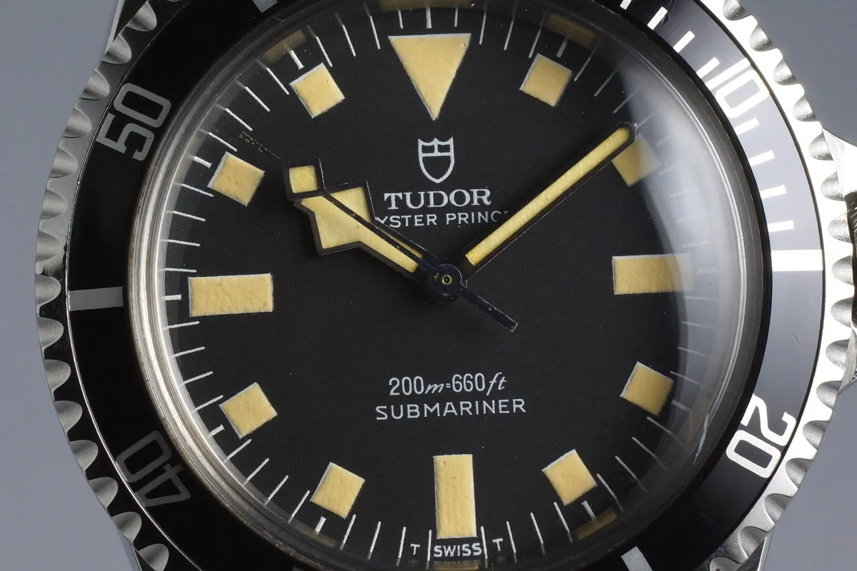 1981 Tudor Submariner 94010 Black Snowflake