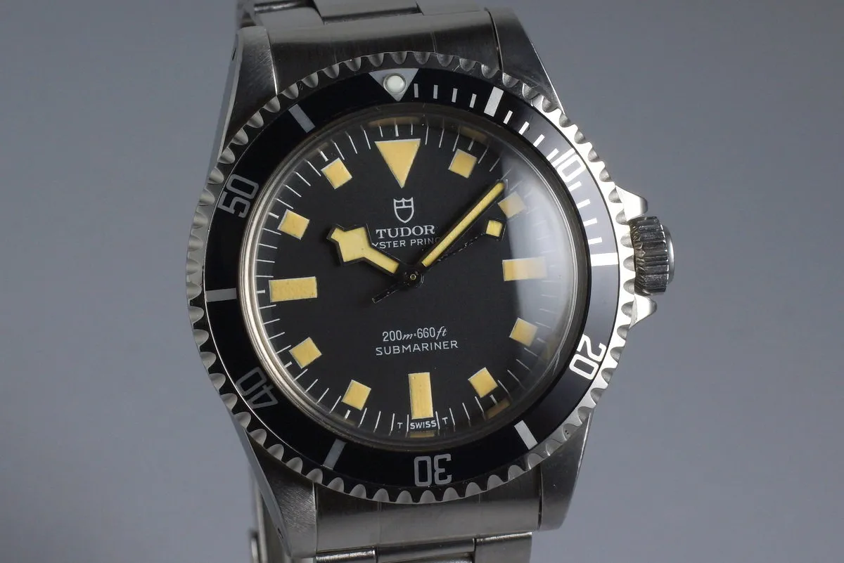 1981 Tudor Submariner 94010 Black Snowflake