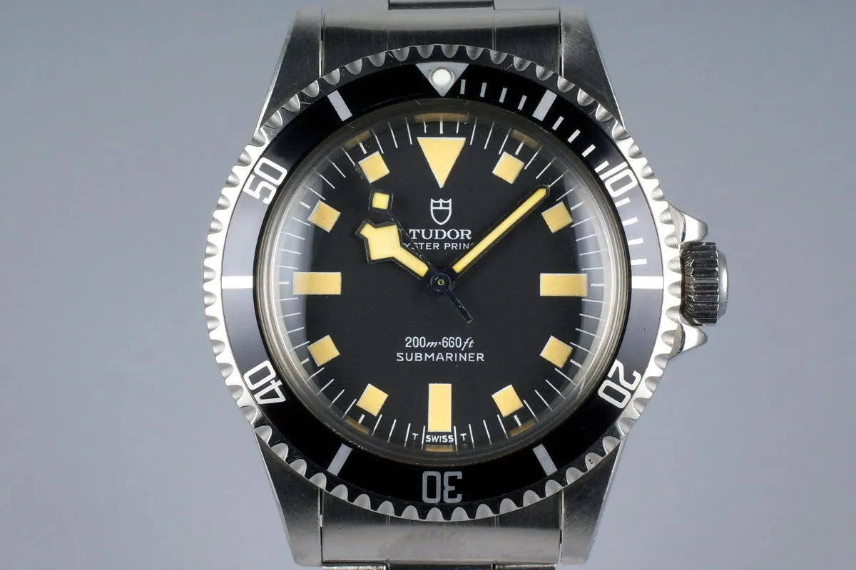 1981 Tudor Submariner 94010 Black Snowflake