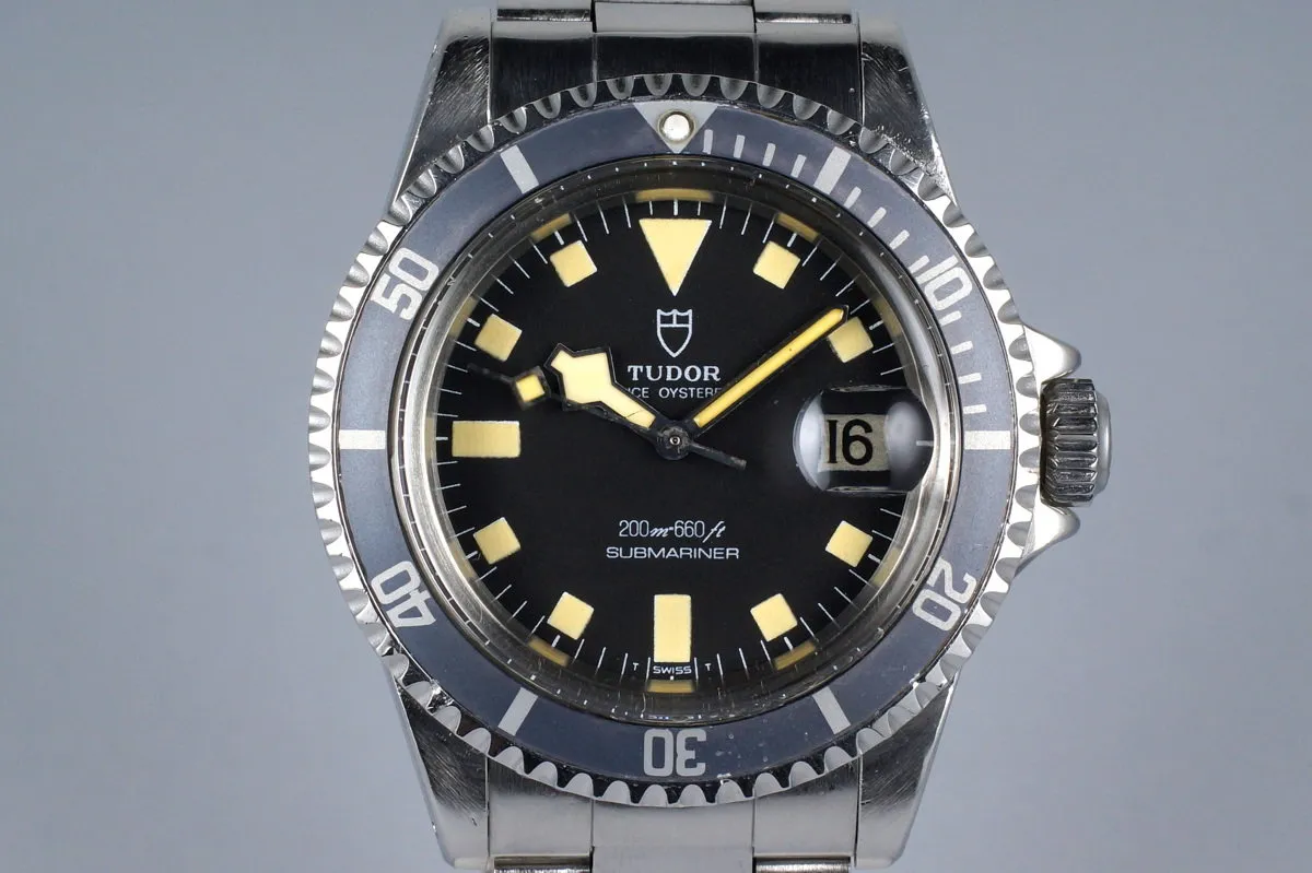 1981 Tudor Submariner 94110 Black Snowflake