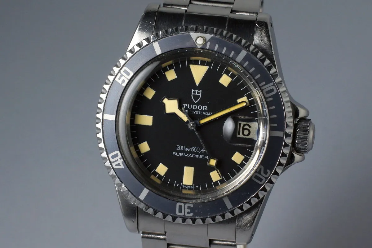 1981 Tudor Submariner 94110 Black Snowflake