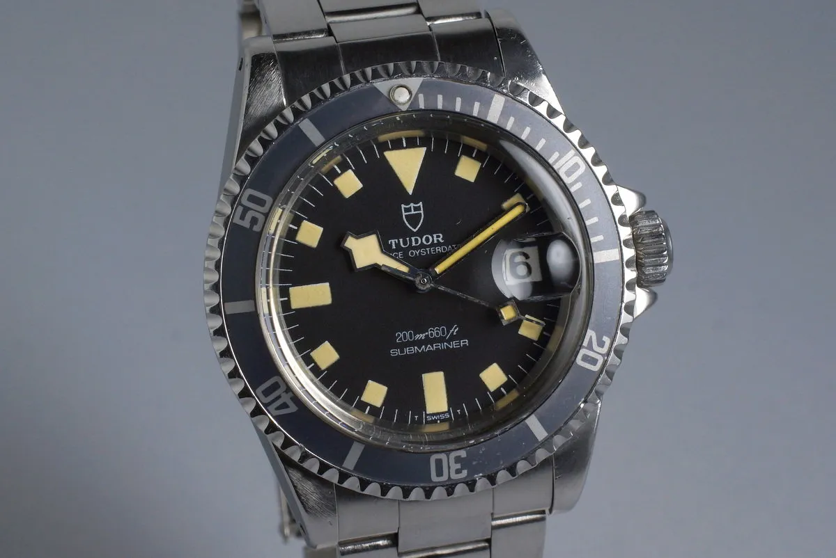 1981 Tudor Submariner 94110 Black Snowflake