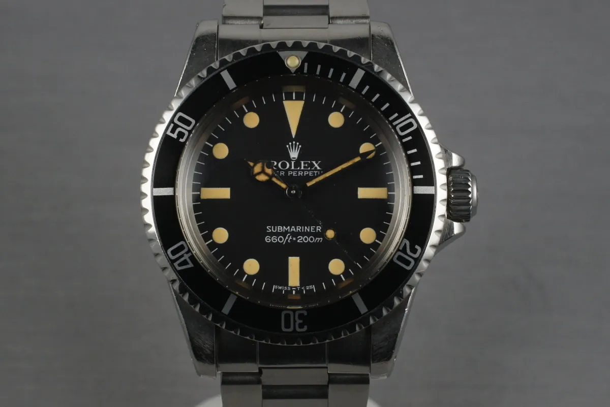 1982 Rolex Submariner5513 Mark IV with Box and Papers