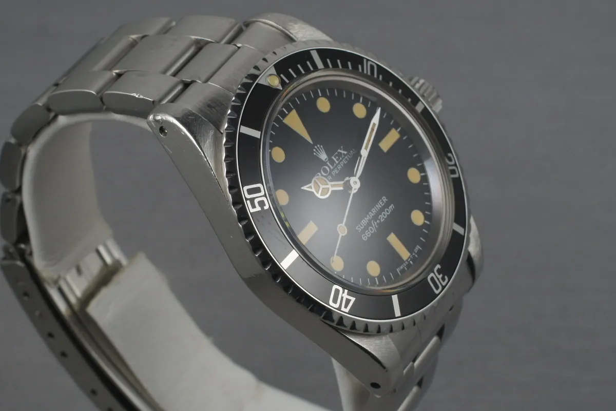 1982 Rolex Submariner5513 Mark IV with Box and Papers