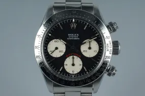 1986 Rolex Daytona 6265 with Black Big Red Daytona Dial