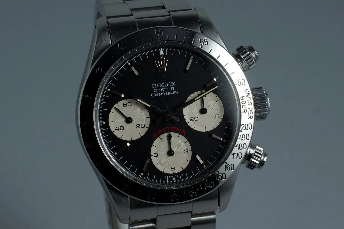 1986 Rolex Daytona 6265 with Black Big Red Daytona Dial