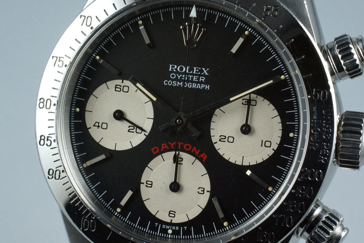 1986 Rolex Daytona 6265 with Black Big Red Daytona Dial