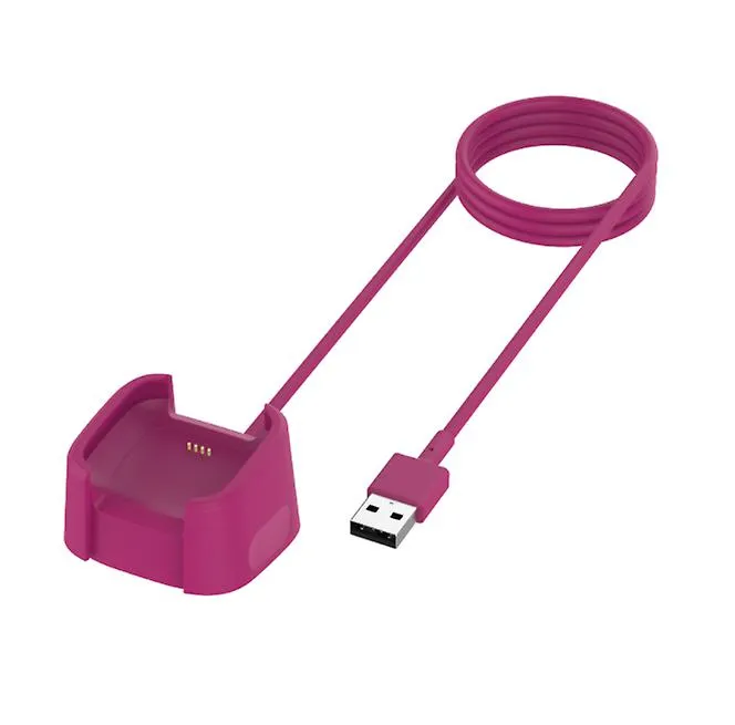 1m purple Replaceable Usb Charger Charging Stand Holder Cable Adapter For Bracelet Watch AZ11524