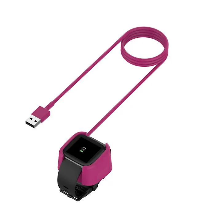 1m purple Replaceable Usb Charger Charging Stand Holder Cable Adapter For Bracelet Watch AZ11524