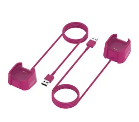 1m purple Replaceable Usb Charger Charging Stand Holder Cable Adapter For Bracelet Watch AZ11524