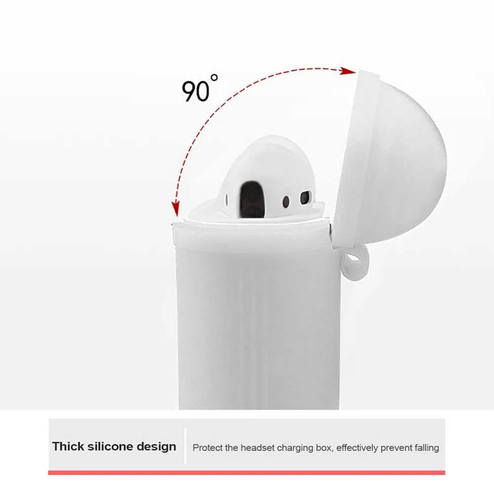 1PCS TPU Silicone Bluetooth Wireless Earphone Case For AirPods Protective Cover Skin Accessories for Apple Airpods Charging Box