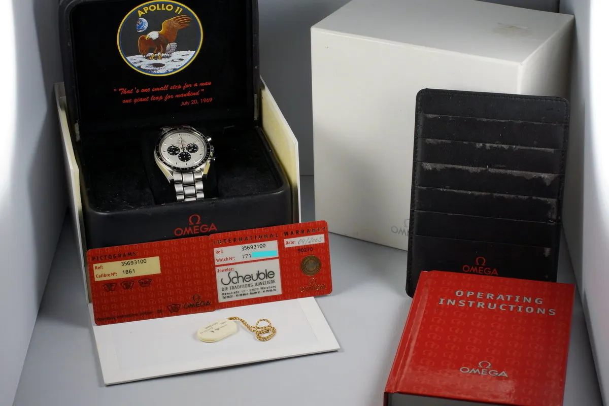 2004 Omega Speedmaster 3569.31 Apollo XI 35th Anniversary Ed. with Box and Papers