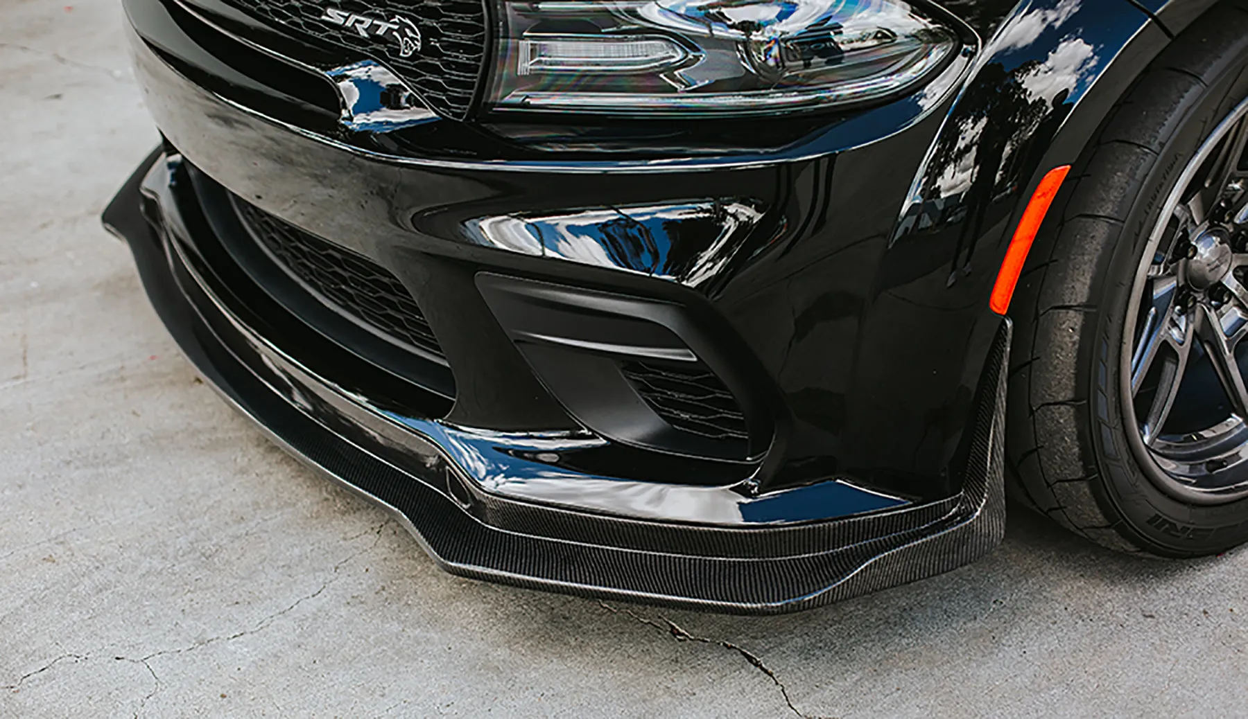 2020-2023 Dodge Charger Widebody Carbon Fiber Front Chin Spoiler