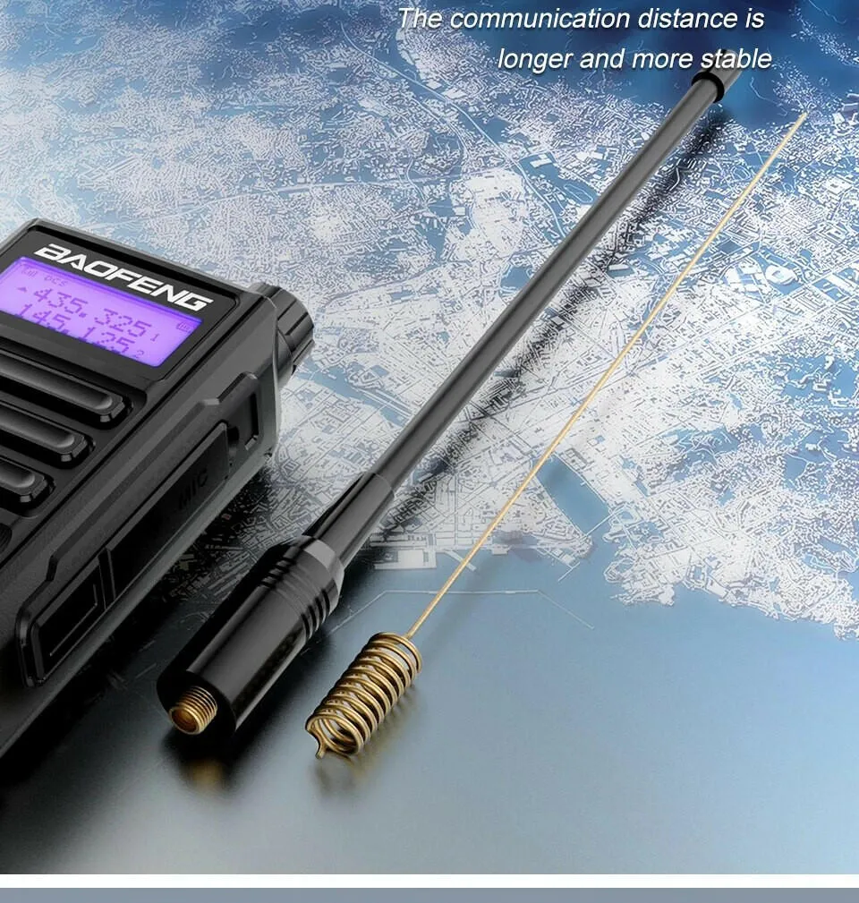 2023 Baofeng UV16 MAX V2 Walkie Talkie 10W VHF UHF Dual Band Two Way CB Ham Radio UV-16 Portable Radio Transceiver UV5R UV82