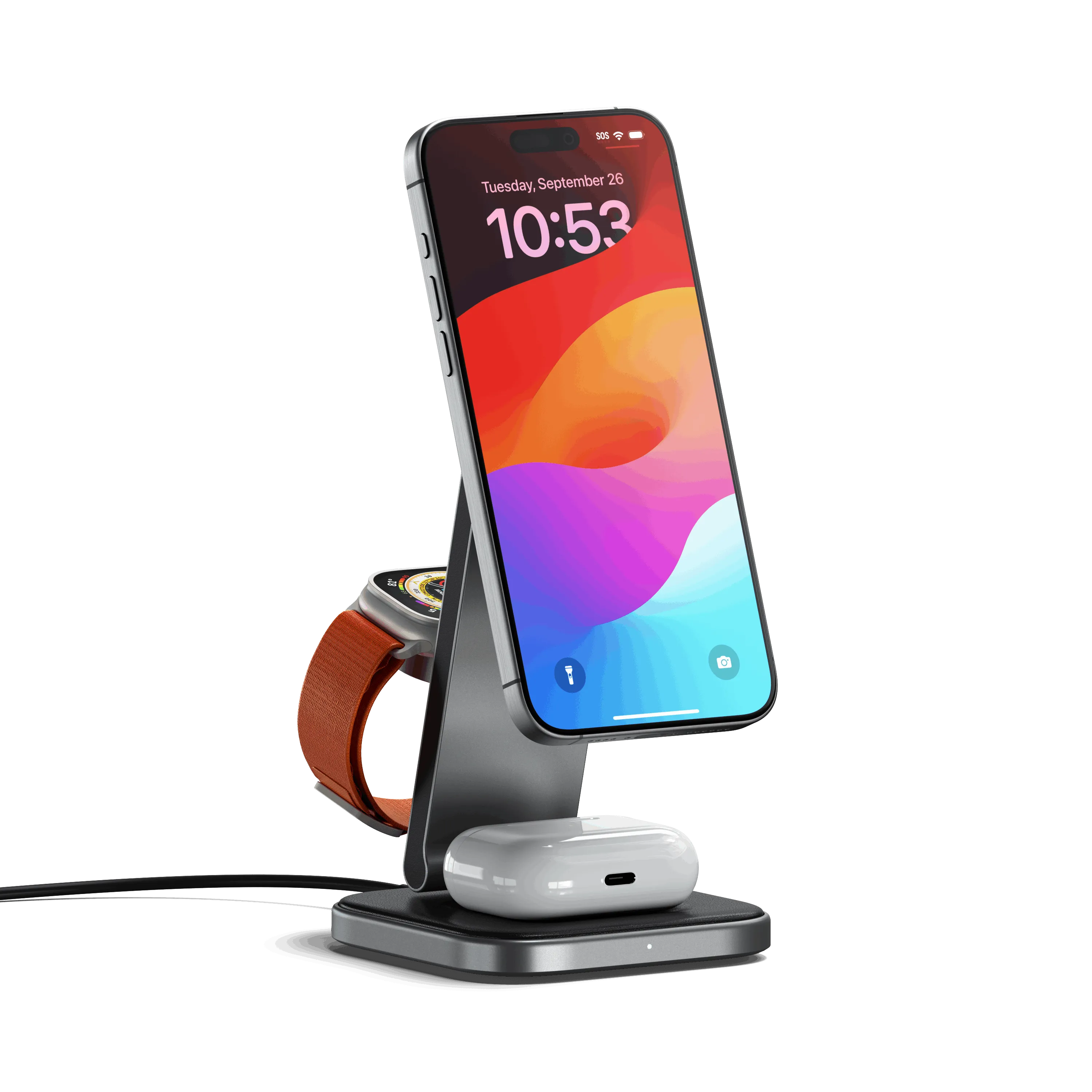 3-in-1 Foldable Qi2 Wireless Charging Stand