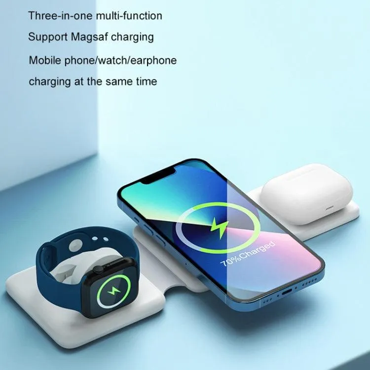 3-in-1 Foldable Wireless Charger for iPhone, Apple Watch, and AirPods - HQ-UD14