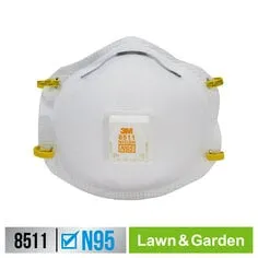 3M™ Lawn & Garden Valved Respirator 8511G2-DC-PS, 2 each/pack, 3
packs/case