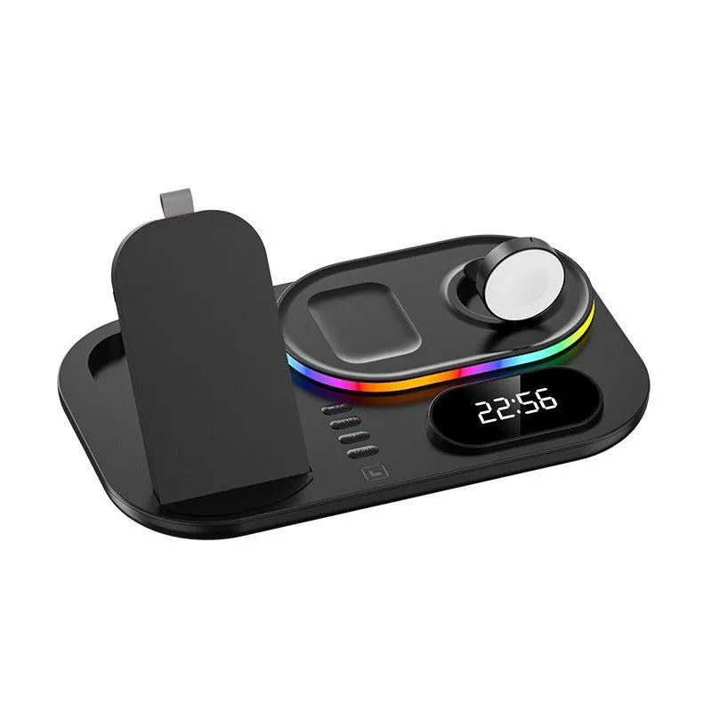 4 in 1 Wireless Charger Stand For iPhone Apple Watch AirPods Pro Samsung S21 Galaxy Watch