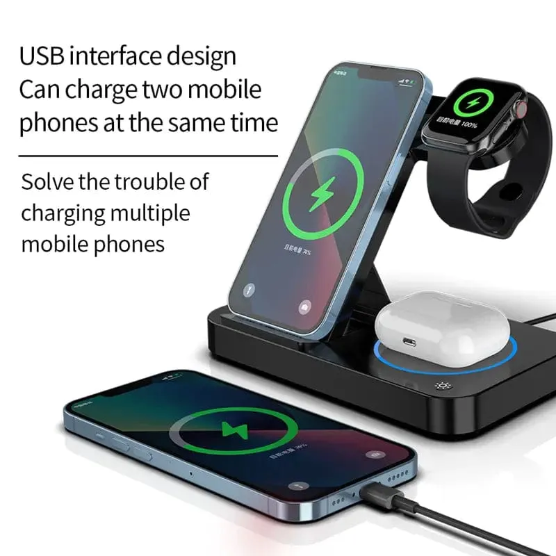 4 in 1 Wireless Super Fast Charger Stand