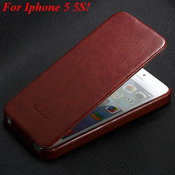 5S Flip Case Original Luxury PU Leather Cover for iphone 5 5S 5g Vintage Full Phone Shell With Buckle FASHION Mobile Phone Case