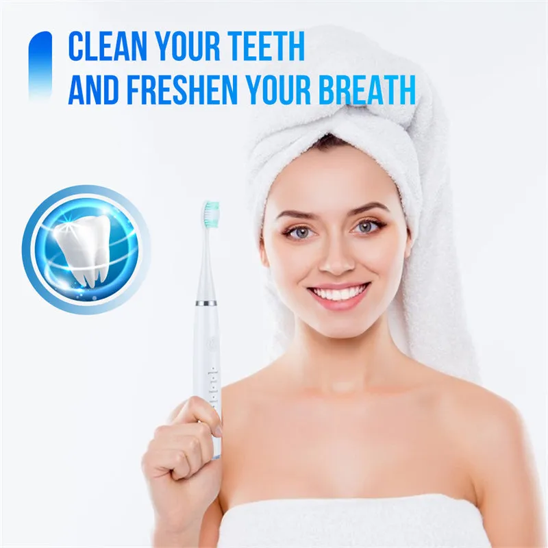 6-in-1 Portable Electric Toothbrush Set Removal of Dental Calculus