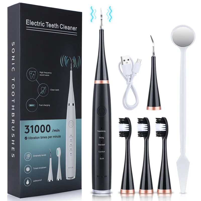 6-in-1 Portable Electric Toothbrush Set Removal of Dental Calculus