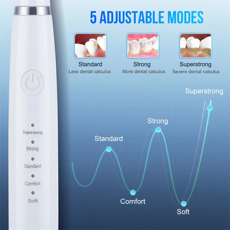 6-in-1 Portable Electric Toothbrush Set Removal of Dental Calculus