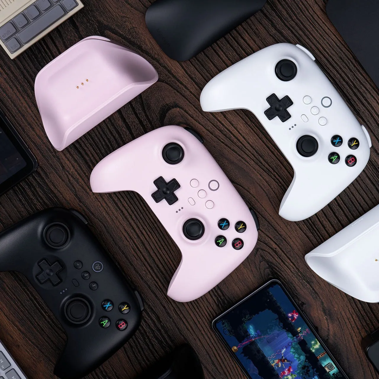 8BitDo Ultimate 2.4g Gaming Controller with Charging Dock: Upgraded Hall Effect version, for PC, Steam, Android, Apple