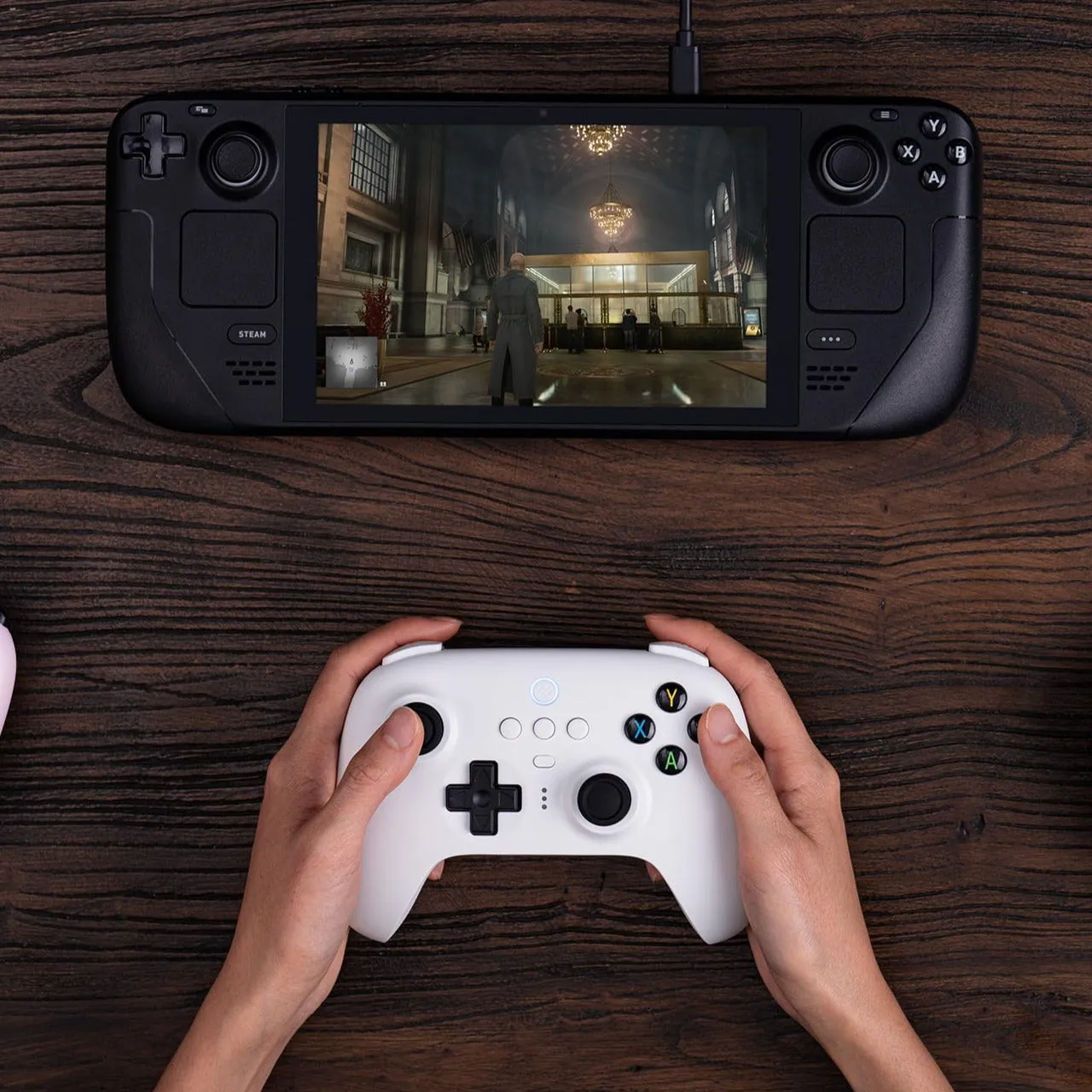 8BitDo Ultimate 2.4g Gaming Controller with Charging Dock: Upgraded Hall Effect version, for PC, Steam, Android, Apple