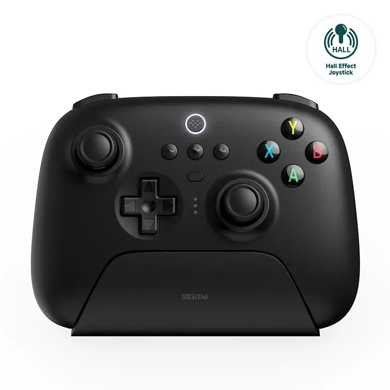 8BitDo Ultimate 2.4g Gaming Controller with Charging Dock: Upgraded Hall Effect version, for PC, Steam, Android, Apple