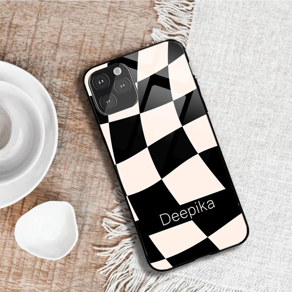 Abstract Chess Name Glossy Protective case