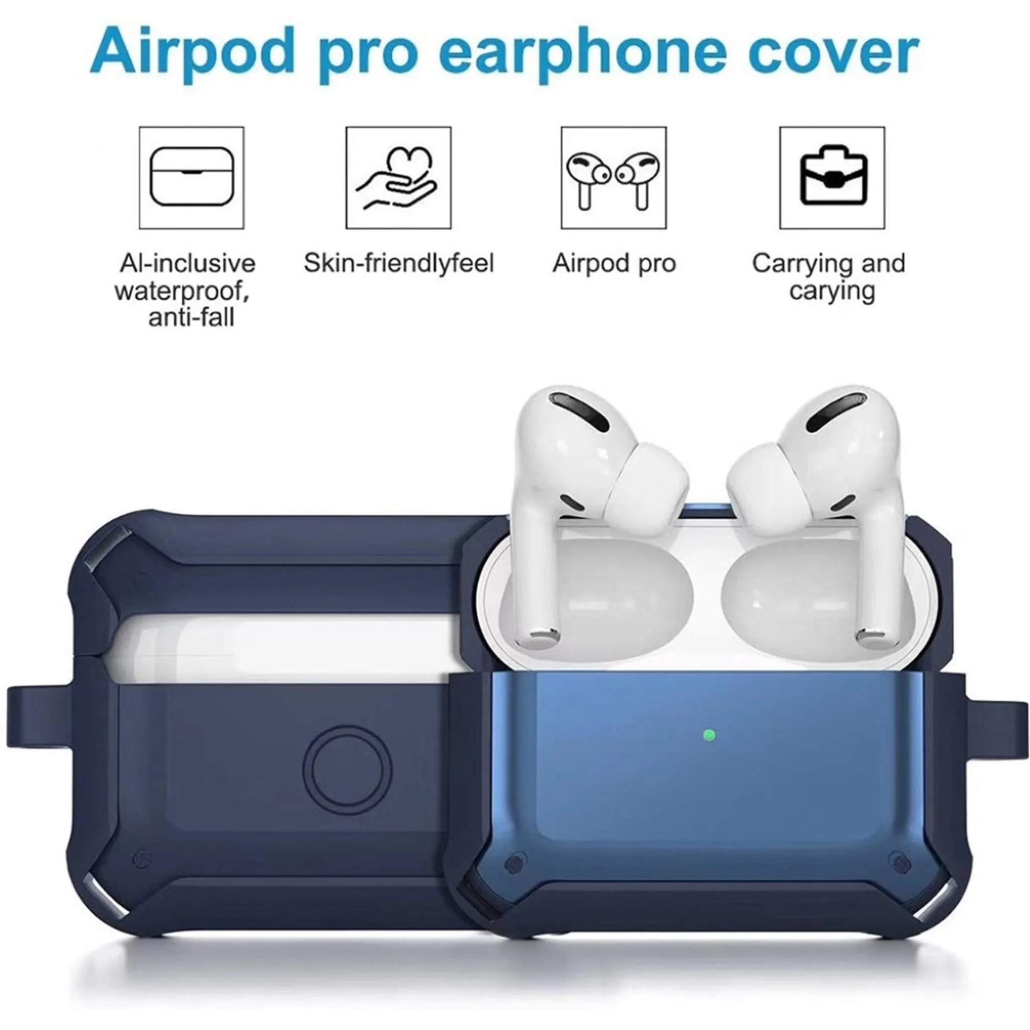 Airpods Pro hybrid case - Blue