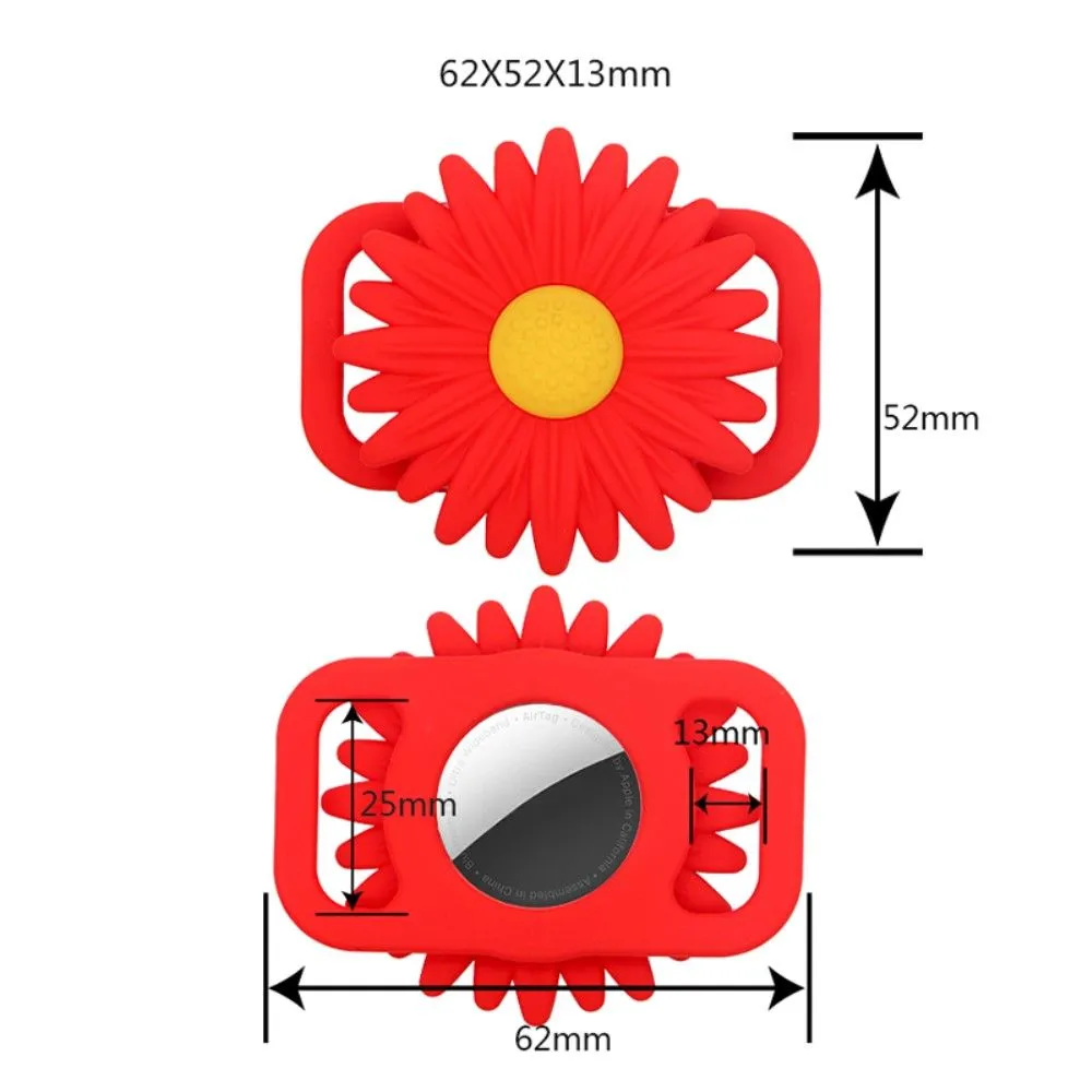 AirTags daisy flower silicone cover - Blue