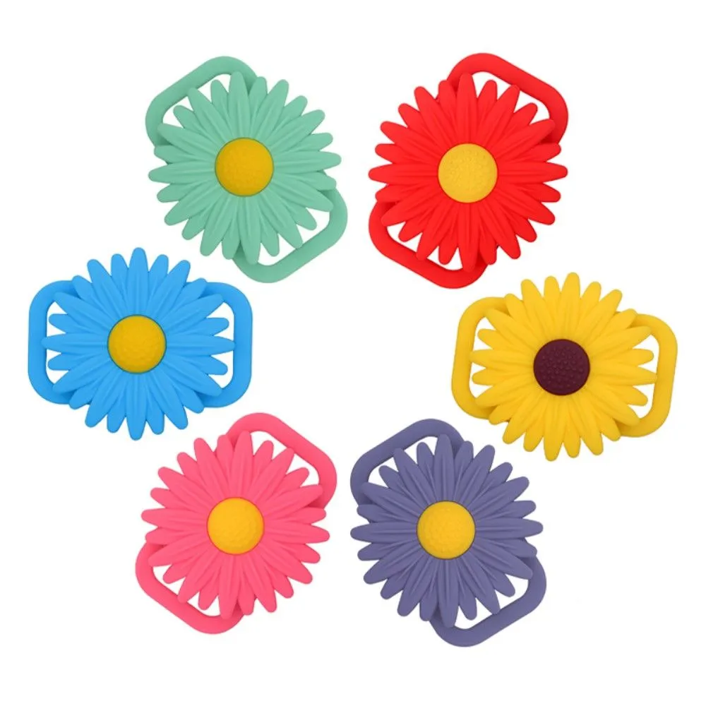 AirTags daisy flower silicone cover - Blue