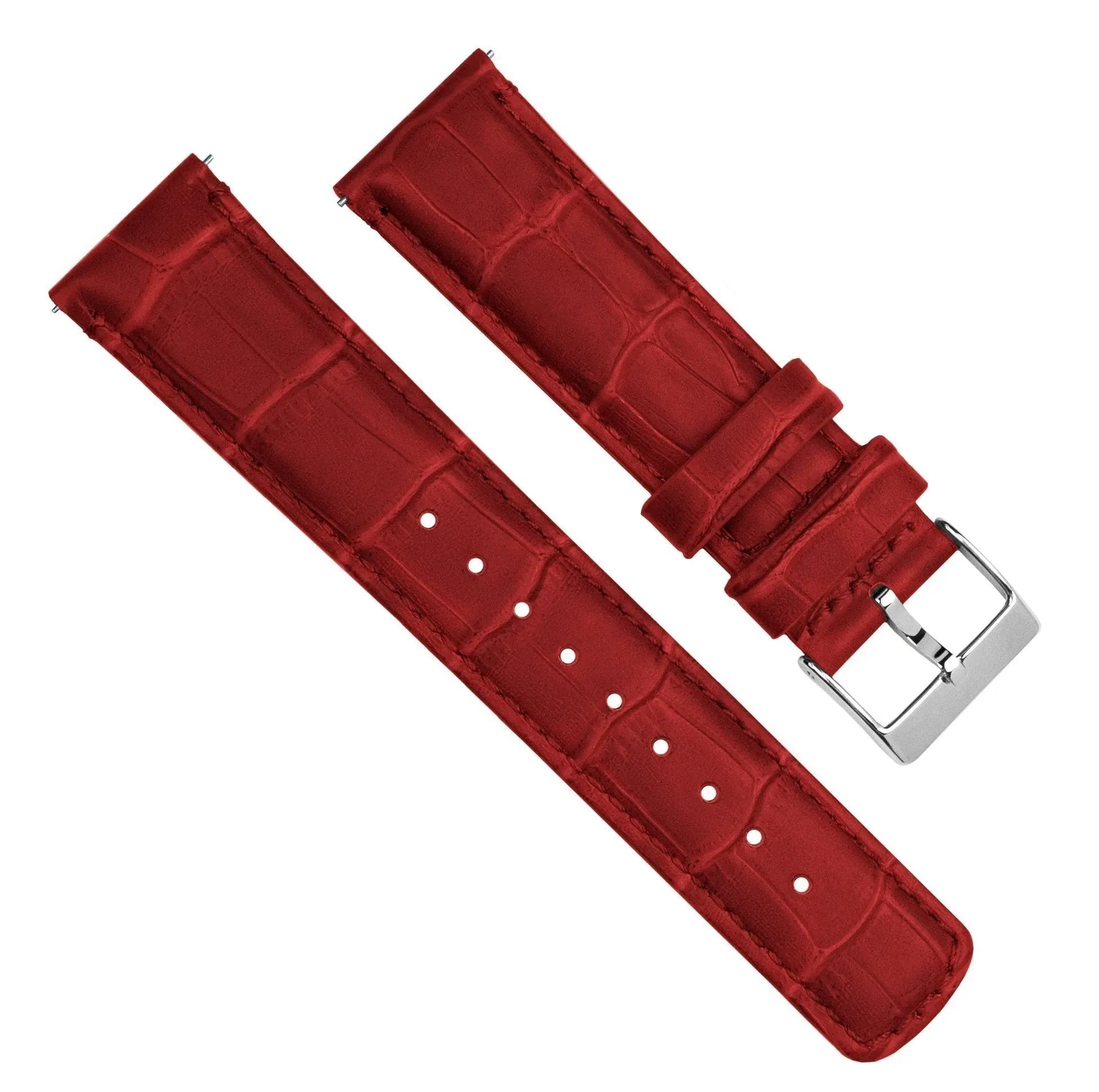 Amazfit Bip | Crimson Red Alligator Grain Leather