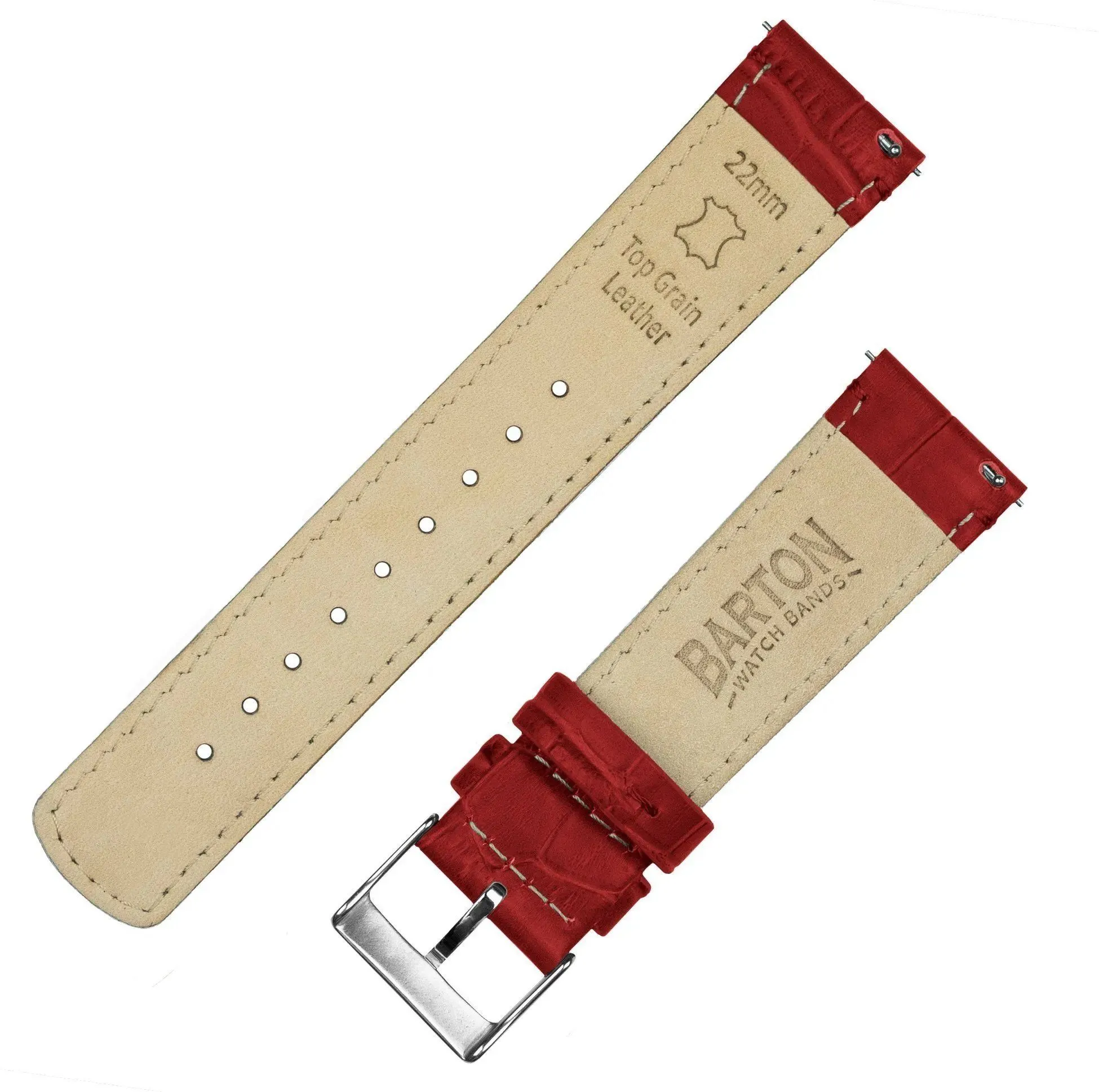 Amazfit Bip | Crimson Red Alligator Grain Leather