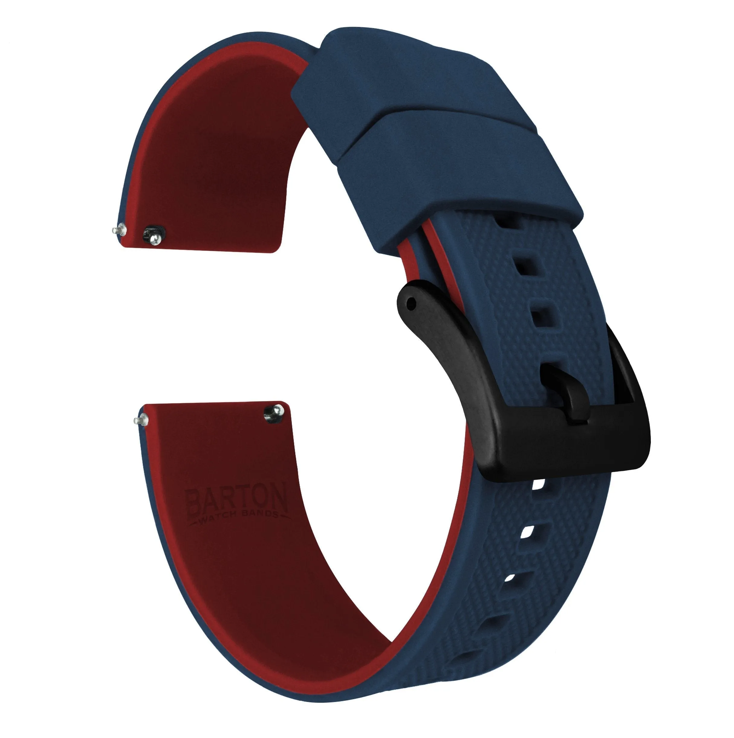 Amazfit Bip | Elite Silicone | Navy Blue Top / Crimson Red Bottom