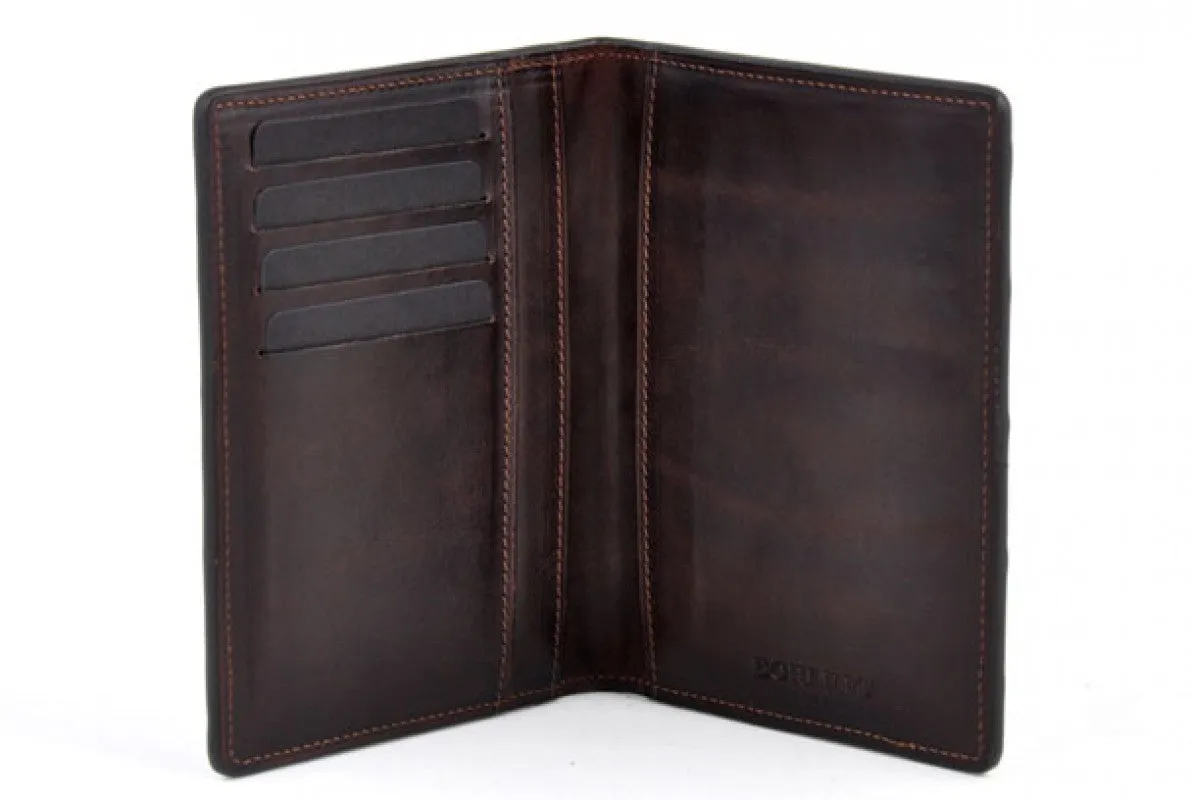 American Alligator Passport Wallet / Credit Card Case - Walnut