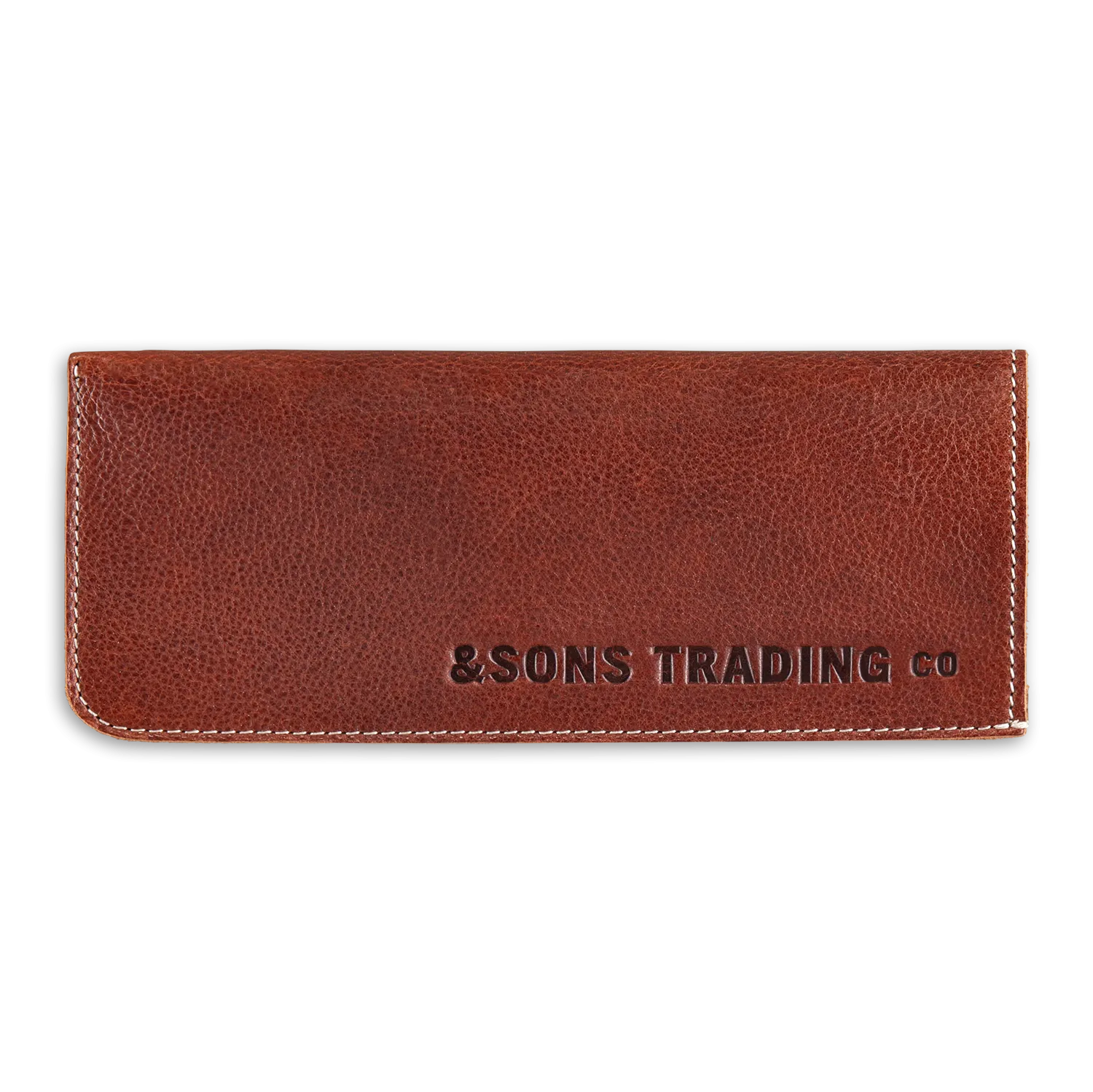 &SONS Pouch Glasses Case Brown