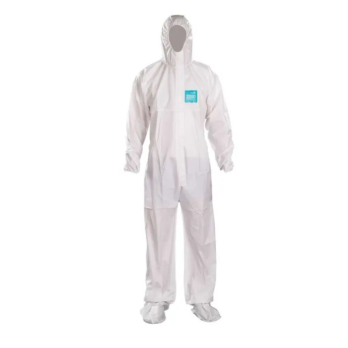 Ansell AlphaTec 817022 2000 Standard Model 111 Coverall, White, Case of 25