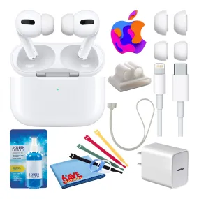 Apple AirPods Pro with MagSafe Charging (2021) with Cable Ties   Charger