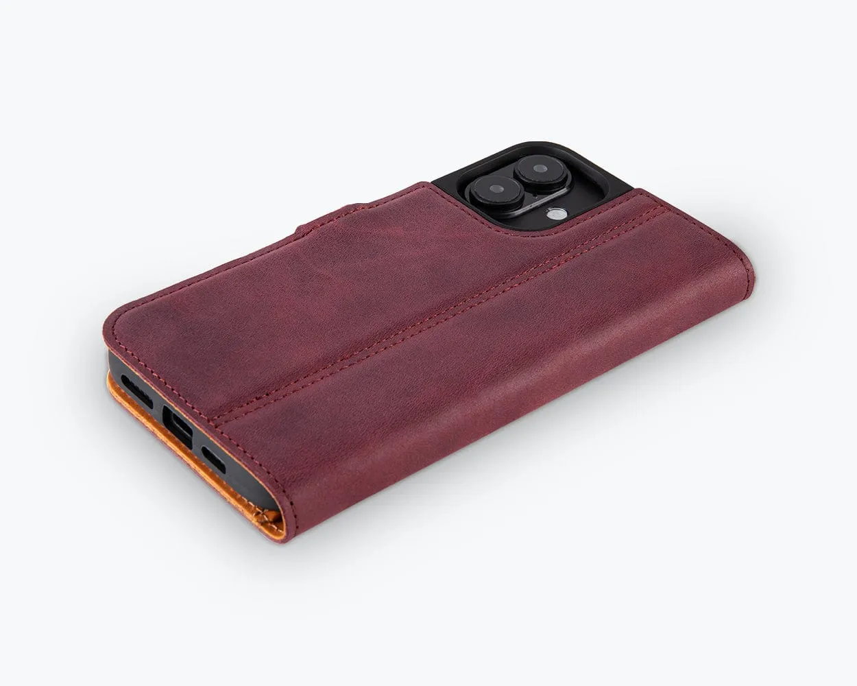 Apple iPhone 16 Plus - Vintage Leather Wallet