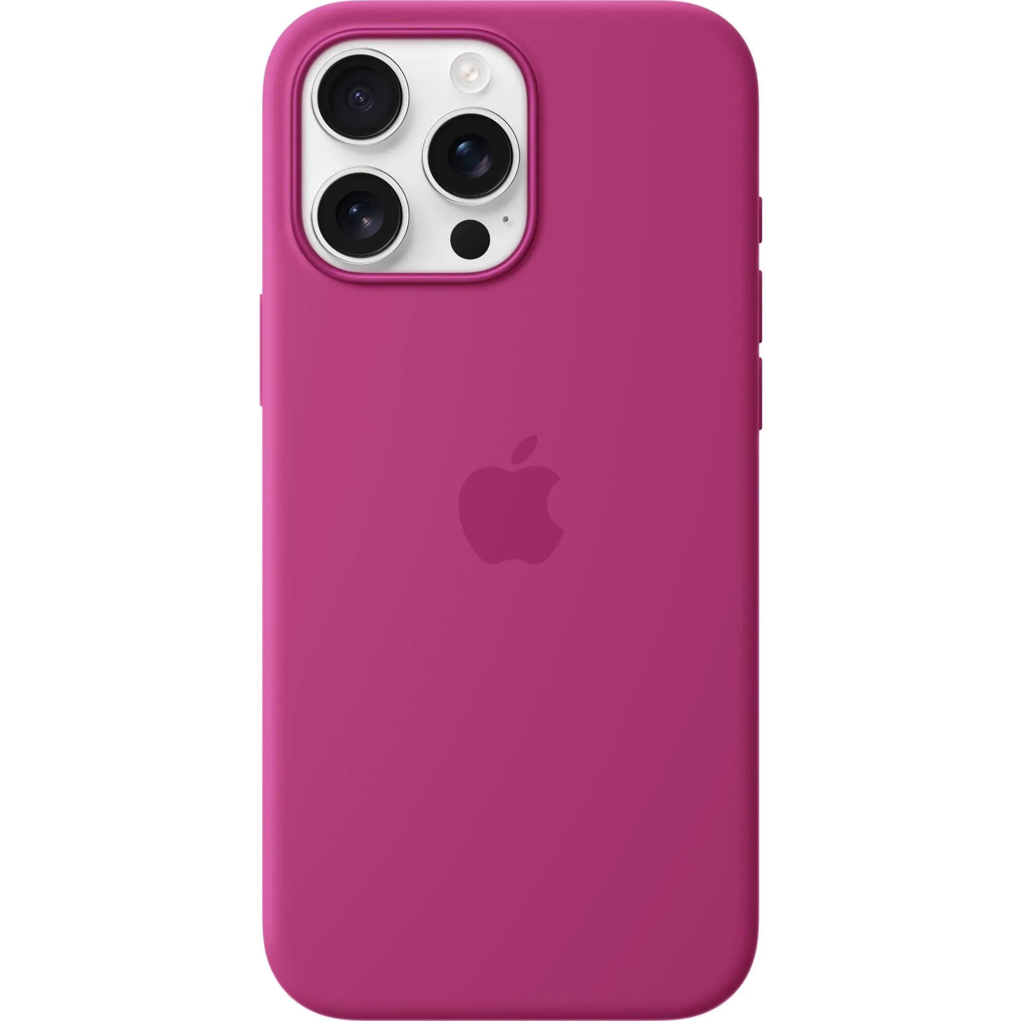 Apple iPhone 16 Pro Max Silicone Case with MagSafe (Fuchsia)