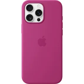 Apple iPhone 16 Pro Max Silicone Case with MagSafe (Fuchsia)