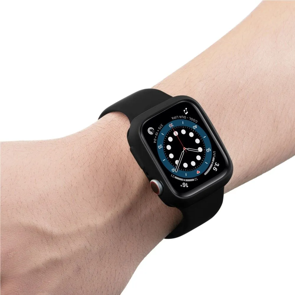 Apple Watch (45mm) candy color button TPU cover - Black / Black