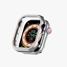 Apple Watch Diamond Plated Protective Hard Case - Silver